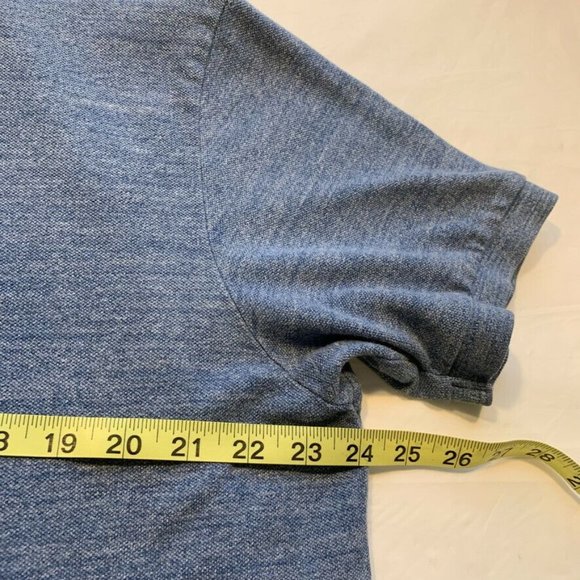 Polo Ralph Lauren Polo Shirt Men XL Classic Fit Short Sleeve Cotton Heather Blue - Picture 9 of 11